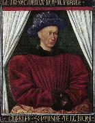 Jean Fouquet Portrait of Charles VII France oil painting artist